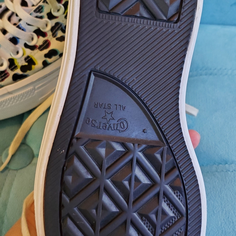 Colorful Patterned High-Top Sneakers - Picture 5 of 10